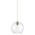 Innovations Lighting Crown Point 10" Wide Pendant Brushed Brass / Clear