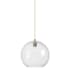 Innovations Lighting Crown Point 12" Wide Pendant Brushed Brass / Clear