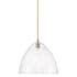 Innovations Lighting Crown Point 16" Wide Pendant Brushed Brass / Seedy
