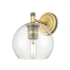 Innovations Lighting Crown Point 9" Tall Wall Sconce Brushed Brass / Clear