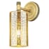 Innovations Lighting Crown Point 11" Tall Bathroom Sconce with Mercury Glass Shade Brushed Brass