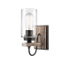 Innovations Lighting Paladin 11" Tall Wall Sconce Matte Black / Clear