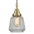 Innovations Lighting Chatham 7" Wide Mini Pendant with Clear Glass Shade Antique Brass