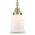 Innovations Lighting Canton 6" Wide Mini Pendant with Matte White Glass Shade Antique Brass