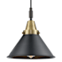 Innovations Lighting Briarcliff 10" Wide Mini Pendant with Matte Black Shade Black Antique Brass