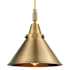 Innovations Lighting Briarcliff 10" Wide Mini Pendant with Brushed Brass Shade Brushed Brass