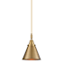 Innovations Lighting Appalachian 8" Wide Mini Pendant Brushed Brass