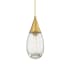 Innovations Lighting Malone 6" Wide Mini Pendant Brushed Brass / Clear