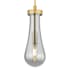 Innovations Lighting Owego 11" Tall Mini Pendant with Light Smoke Glass Shade Brushed Brass