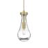 Innovations Lighting Owego 5" Wide Mini Pendant Brushed Brass / Clear