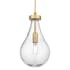 Innovations Lighting Owego 7" Wide Mini Pendant with Clear, Seedy Glass Shade Brushed Brass