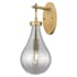 Innovations Lighting Owego 18" Tall Bathroom Sconce with Light Smoke Glass Shade Brushed Brass