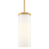Innovations Lighting Blakeley 5" Wide Mini Pendant with Matte White Glass Shade Brushed Brass