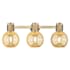 Innovations Lighting Lawton Sphere 3 Light 24" Wide Vanity Light with Mercury Glass Shades Brushed Brass