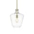 Innovations Lighting Norwalk 12" Wide Pendant Brushed Brass / Clear