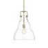 Innovations Lighting Haverhill 14" Wide Pendant Brushed Brass / Clear