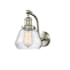 Innovations Lighting Fulton Single Light 12" Tall Wall Sconce Brushed Satin Nickel / Clear
