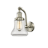Innovations Lighting Bellmont Single Light 12" Tall Bathroom Sconce Brushed Satin Nickel / Clear