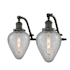 Innovations Lighting Geneseo 2 Light 18" Wide Bathroom Vanity Light Oiled Rubbed Bronze / Clear Crackle