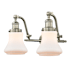 Innovations Lighting Bellmont 2 Light 18" Wide Bathroom Vanity Light Brushed Satin Nickel / Matte White