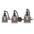 Innovations Lighting Small Bell 3 Light 28" Wide Bathroom Vanity Light Oiled Rubbed Bronze / Smoked
