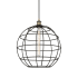 Innovations Lighting Lake Placid 16" Wide Globe Cage Pendant with Shade Antique Brass / Matte Black