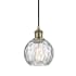 Innovations Lighting Athens 6" Wide Mini Pendant Antique Brass / Clear Water Glass
