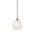 Innovations Lighting White Mouchette 10" Wide Suspension Pendant Antique Brass