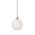 Innovations Lighting White Mouchette 12" Wide Suspension Pendant Antique Brass