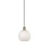 Innovations Lighting White Mouchette 8" Wide Suspension Mini Pendant Antique Brass