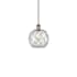 Innovations Lighting Farmhouse Rope 8" Wide Mini Pendant Antique Brass / Clear Glass with White Rope