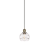 Innovations Lighting Rochester 6" Wide Suspension Mini Pendant Antique Brass / Clear