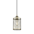 Innovations Lighting Nestbrook 5" Wide Cage Mini Pendant with Shade Antique Brass