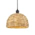 Innovations Lighting Woven Ratan 12" Wide Pendant Oiled Brass
