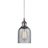 Innovations Lighting Caledonia Single Light 5" Wide Mini Pendant Brushed Satin Nickel / Charcoal