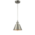 Innovations Lighting Smithfield Single Light 7" Wide Mini Pendant Brushed Satin Nickel / Metal Shade
