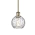 Innovations Lighting Athens 6" Wide Mini Pendant Antique Brass / Clear Water Glass