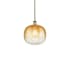 Innovations Lighting Brookhaven Sphere 11" Wide Mini Pendant Antique Brass / Amber