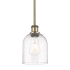 Innovations Lighting Bella 6" Wide Mini Pendant Antique Brass / Clear