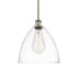 Innovations Lighting Bristol 12" Wide Pendant Antique Brass / Clear