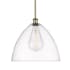 Innovations Lighting Bristol Glass 16" Wide pendant Antique Brass / Clear
