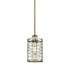 Innovations Lighting Nestbrook 5" Wide Cage Mini Pendant Antique Brass