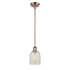 Innovations Lighting Caledonia 5" Wide Mini Pendant Antique Copper / Mouchette