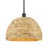 Innovations Lighting Woven Ratan 16" Wide Pendant Oiled Brass