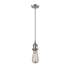 Innovations Lighting Bare Bulb 5" Wide Mini Pendant Brushed Satin Nickel
