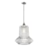 Innovations Lighting Pendleton Single Light 12" Wide Pendant Brushed Satin Nickel / Clear