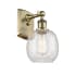 Innovations Lighting Belfast 11" Tall Wall Sconce Antique Brass / Clear Crackle
