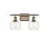 Innovations Lighting Athens 2 Light 16" Wide Vanity Light Antique Brass / Clear