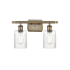 Innovations Lighting Hadley 2 Light 16" Wide Vanity Light Clear / Antique Brass