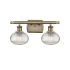 Innovations Lighting Ithaca 2 Light 16" Wide Vanity Light Antique Brass / Clear Ithaca